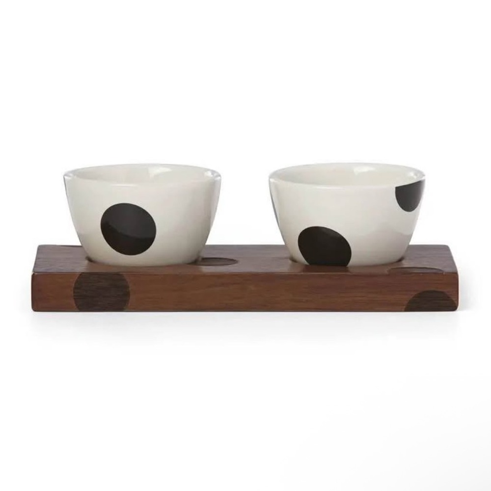 Kate spade all in good taste deco dot wood salt and pepper